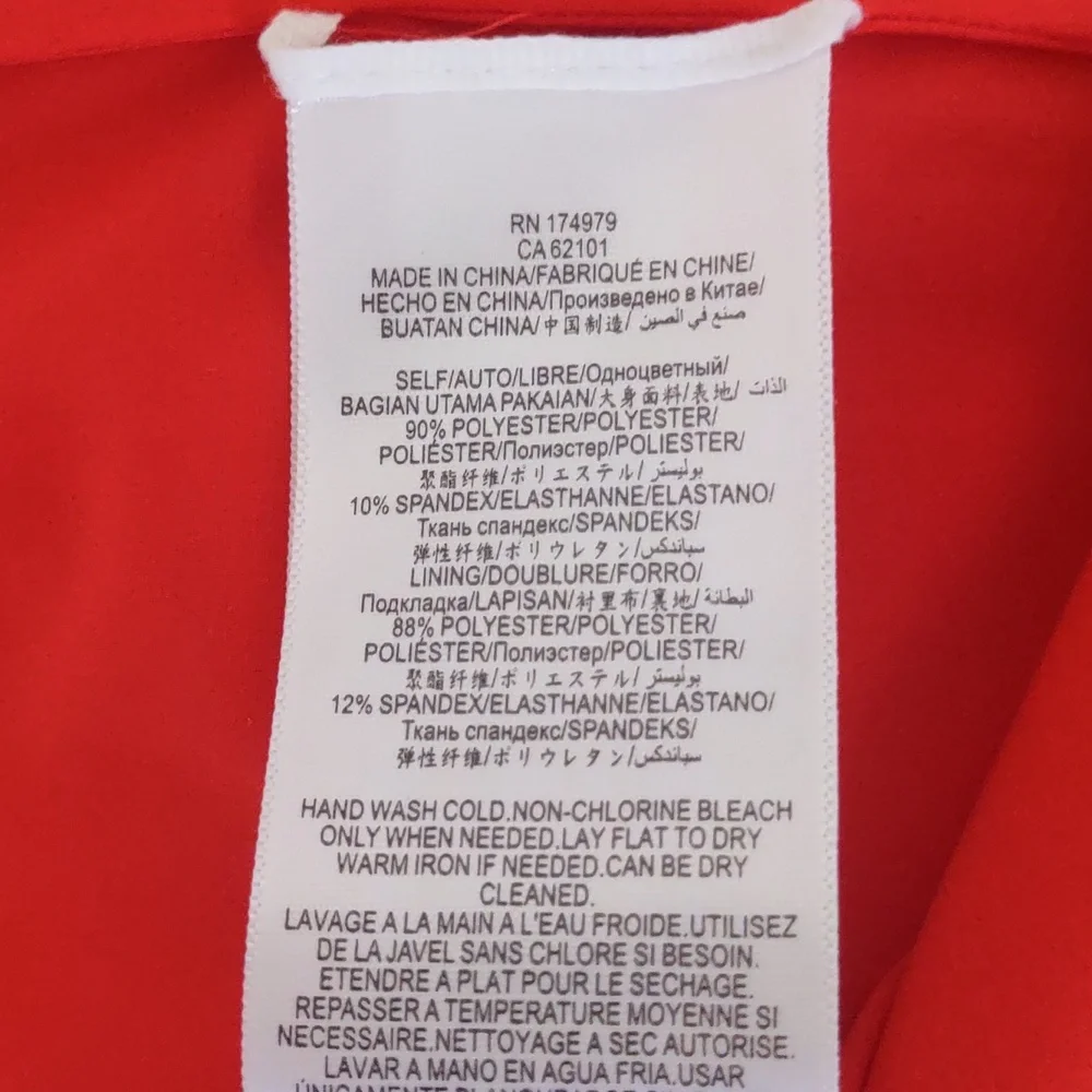 BCBGMaxAzria One-Shoulder Vibrant Orange Dress Size 8 - Picture 7 of 7